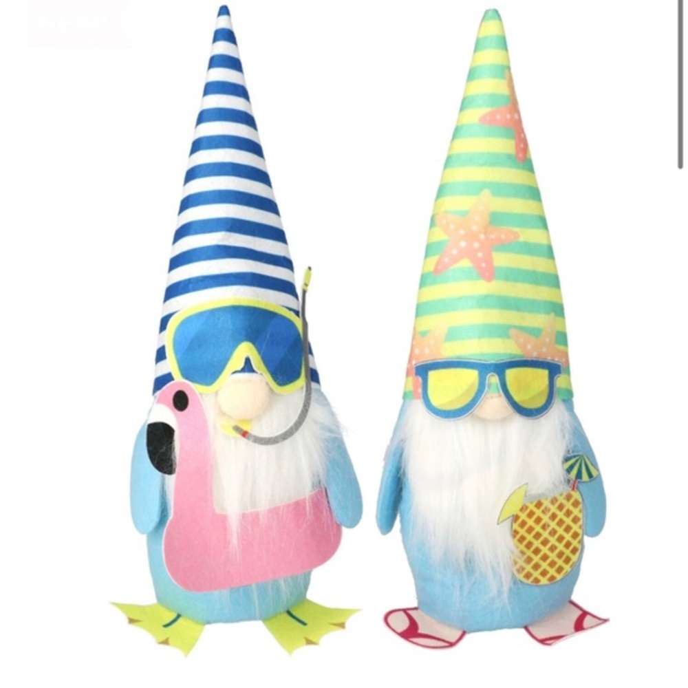 5 Summer flamingo stripe fruity drink starfish weighted home decor Gnomes